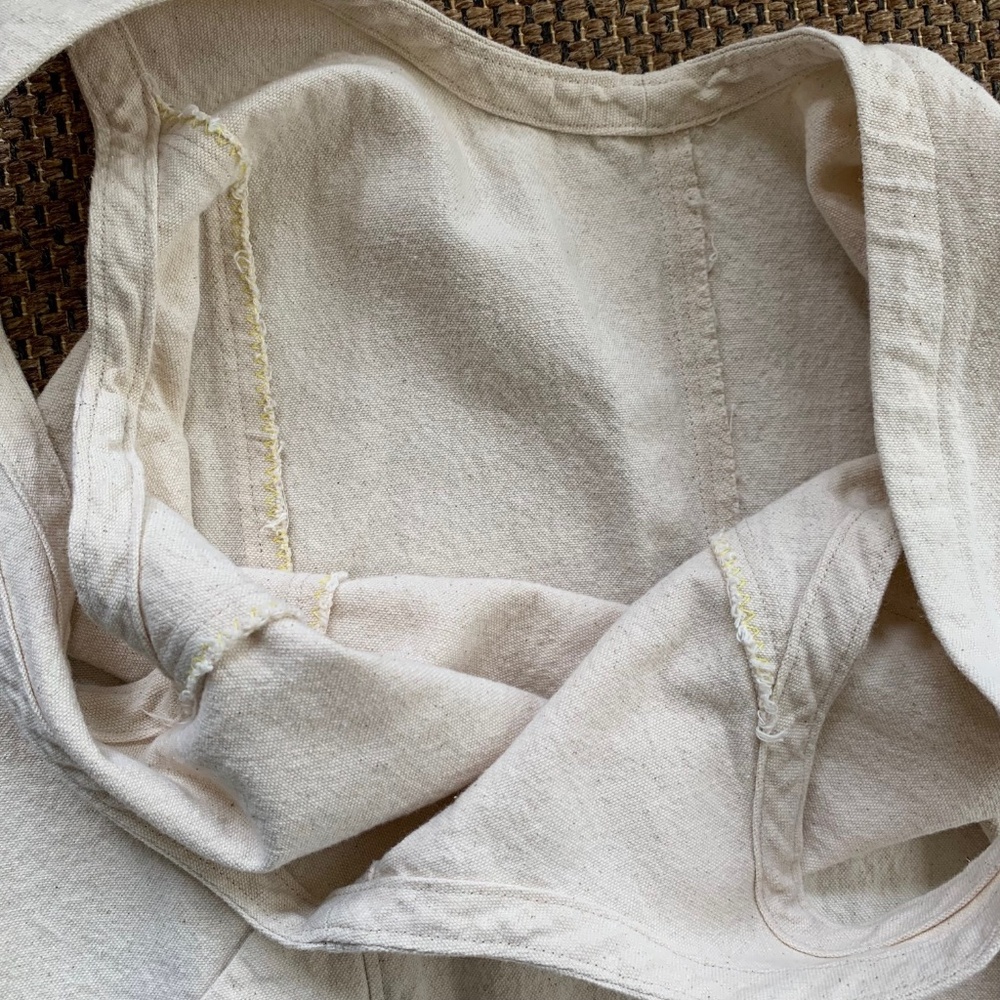 (Homesewn) Elizabeth Suzann Clyde Jumpsuitt, Off-White Sleeveless Cotton - Picture 6 of 6
